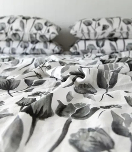 Products: Midnight Garden Linen Flat Sheet