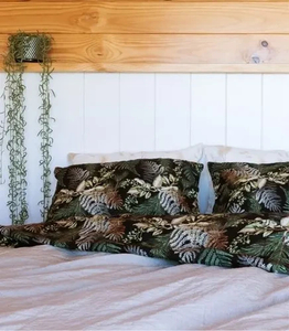 Products: Moonlit Ferns Linen Flat Sheet