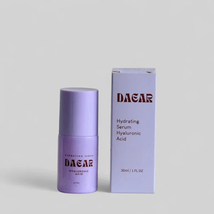 Products: DAEAR Hydrating Serum Hyaluronic Acid Aspiring Aesthetics