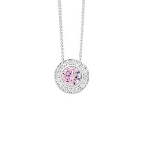 Necklace: Ellani Pink Pendant