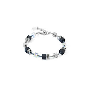 Coeur De Lion Geo Cube Onyx Bracelet