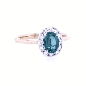 Fancy Colour: Natural Emerald and Diamond Ring