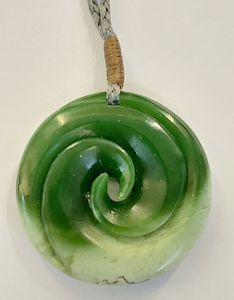 Greenstone: New Zealand Greenstone Round Koru