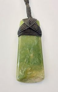 New Zealand Greenstone Flower Jade Toki