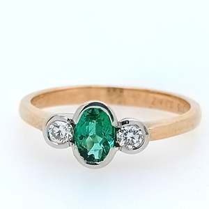 Emerald and Diamond Ring