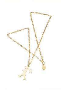 Necklaces: Karen Walker Golden Icon Large Runaway Girl