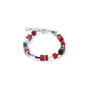 Bracelets: Coeur de Lion Geocube Red Bracelet