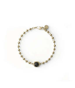 Stolen Girlfriend Yellow Gold Plated Baby Claw Ball Chain Bracelet
