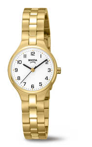 Watches: Boccia Women's Gold Plated Titanium Watch