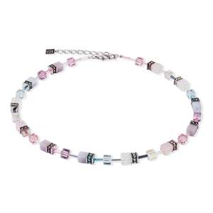 Coeur de Lion Muted Mauve, Blue and Pink Necklace