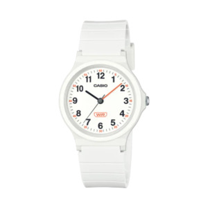 Casio White Analogue Watch