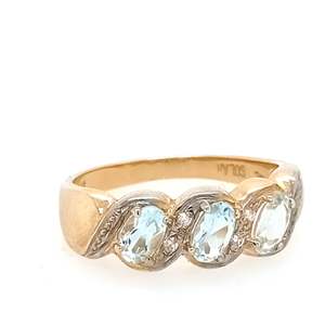 Fancy Colour: Aquamarine and Diamond Ring