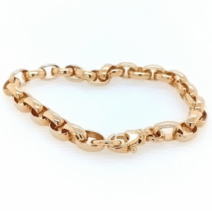 9ct Yellow Gold Oval Belcher Bracelet