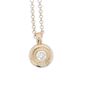Custom Made Creations: Hand-made Yellow Gold and Diamond Pendant