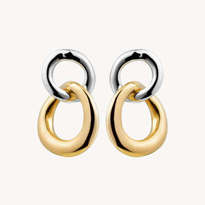 Earrings: Najo Bi-tone Tranquila Stud Earrings