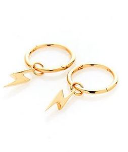 Stolen Girlfriend: Stolen Girlfriend 18ct Gold Plated Bolt Sleeprs