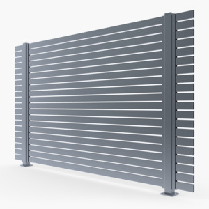 New Fence: Oasis Horizontal Slat Fence Panel