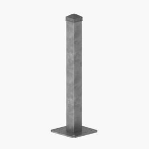Steel Posts With Flange