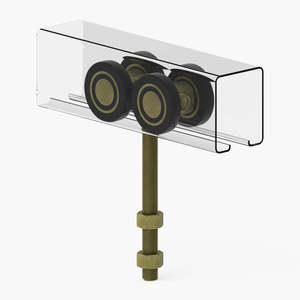 450kg System: Hercules Sliding Door Four Wheel Curve Track Hanger