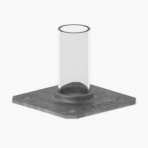 Fence Fittings: Square Flange for Round Pipe