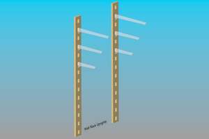 Plywood: Ply Wall Rack Upright (pair)