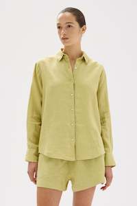 Womens Shirts L S: Xander Linen Shirt