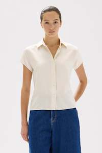 Womens Silk Clothing Accessories: Karri Silk Short Sleeve Shirt