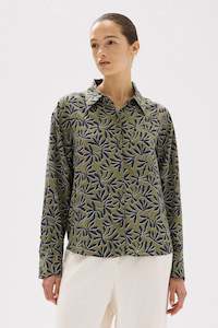 Hibiscus Print Silk Shirt