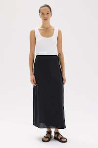 Womens Skirts: Roma Linen Wrap Skirt