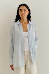 Womens Shirts L S: Cammy Stripe Shirt