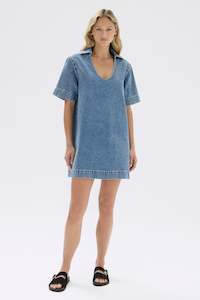 Choose What You Pay All: Genevieve Denim Mini Dress