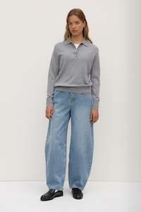 Assembly Label Product: Lara Cashmere Knit Polo