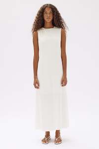 Leah Asymmetric Drape Maxi Dress
