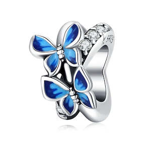Azurielis Butterfly Spacer Charm