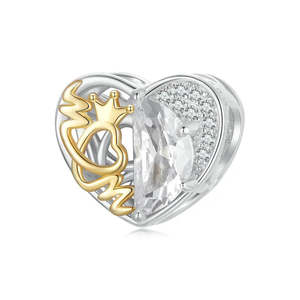 Charms: Thena Heart Mom Charm