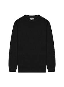 Knits: Cotton Silk Crew - Black