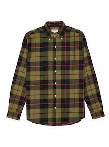 March: Check Button Down - Khaki