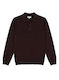 Knit LS Polo - Chocolate