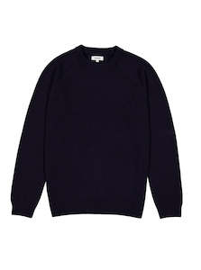 June: Chunky Knit Crew - Navy