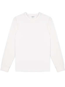 Pique Long Sleeve Tee - White