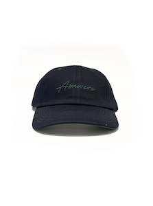 Accessories: Script Dad Cap - Navy / Forest