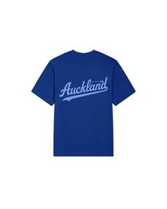 AKA Auckland Script Tee Blue