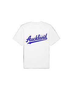Tees: AKA Auckland Script Tee White