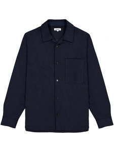 Outerwear: Pocket Overshirt - Navy