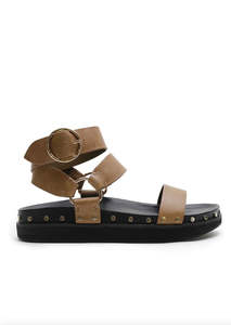 Studded Sandal Olive