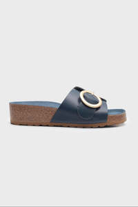 Bio Wedge Sandal Navy