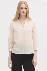 Jacquard Blouse Ecru