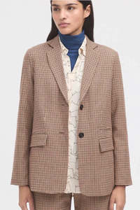 Nice Things Paloma: Houndstooth Blazer Autumn
