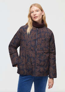 New Folk Print Reversible Padded Jacket