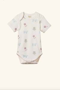 Nature Baby: Nature Baby S/S Bodysuit Nature Print